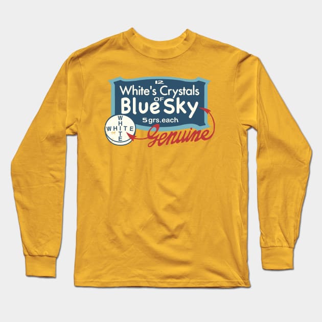 Vintage box of Blue Meth by Mr. White Long Sleeve T-Shirt by m1a2